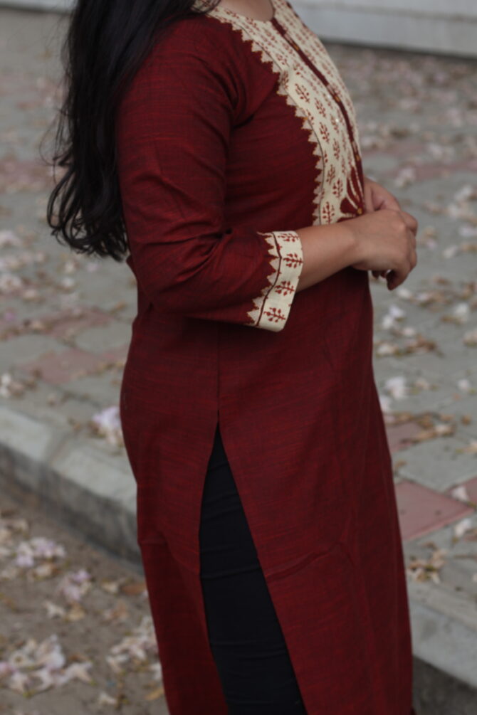 Pretty Patchwork: Maroon - Image 5