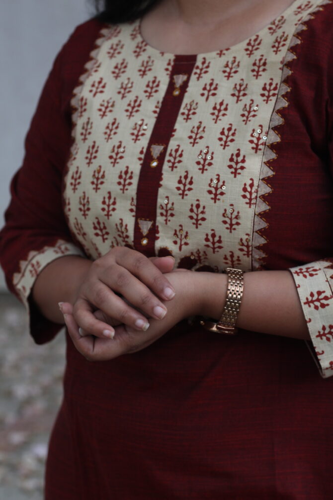 Pretty Patchwork: Maroon